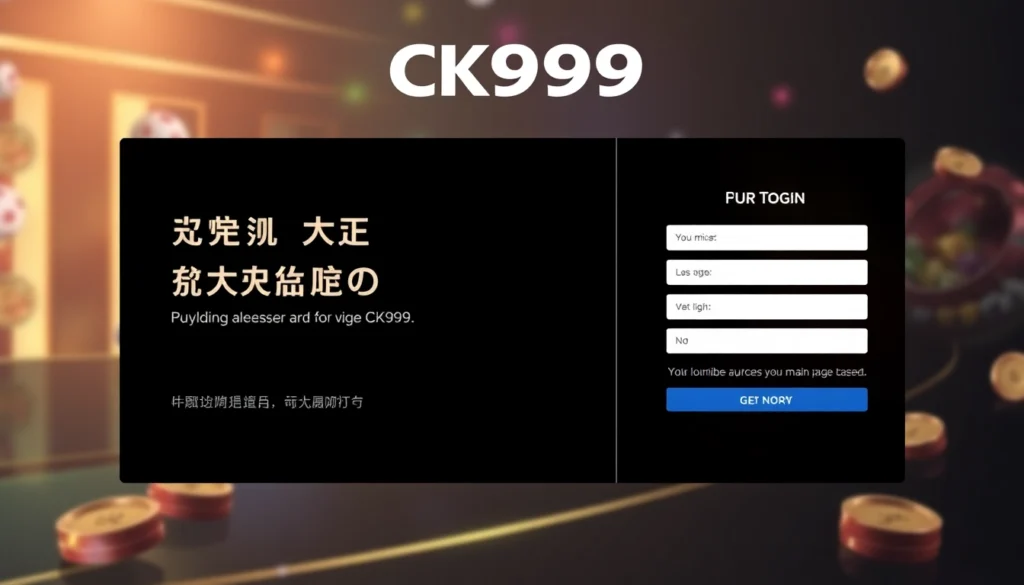 How to Access CK999 Login: Step-by-Step Guide to Securely Access Your Gaming Account
